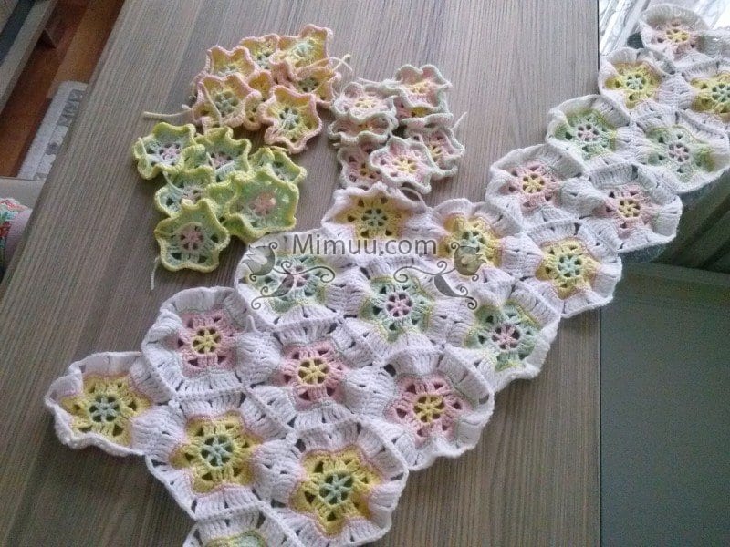 Altıgen Bebek Battaniyesi Modeli 9