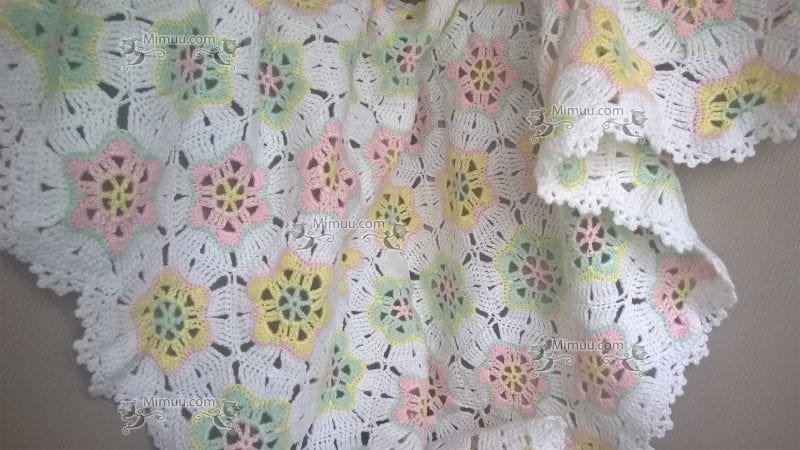 Altıgen Bebek Battaniyesi Modeli 4