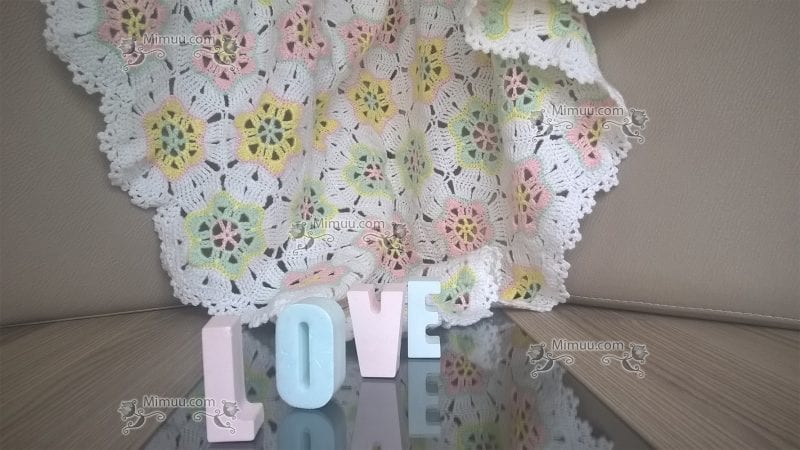 Altıgen Bebek Battaniyesi Modeli 5