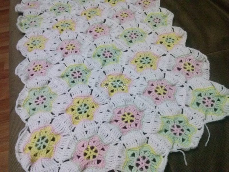 Altıgen Bebek Battaniyesi Modeli 6