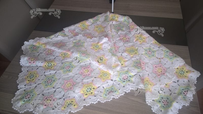 Altıgen Bebek Battaniyesi Modeli