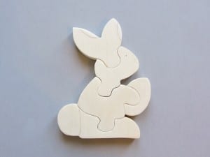 Ahşap Puzzle Tavşan Yapılışı 5
