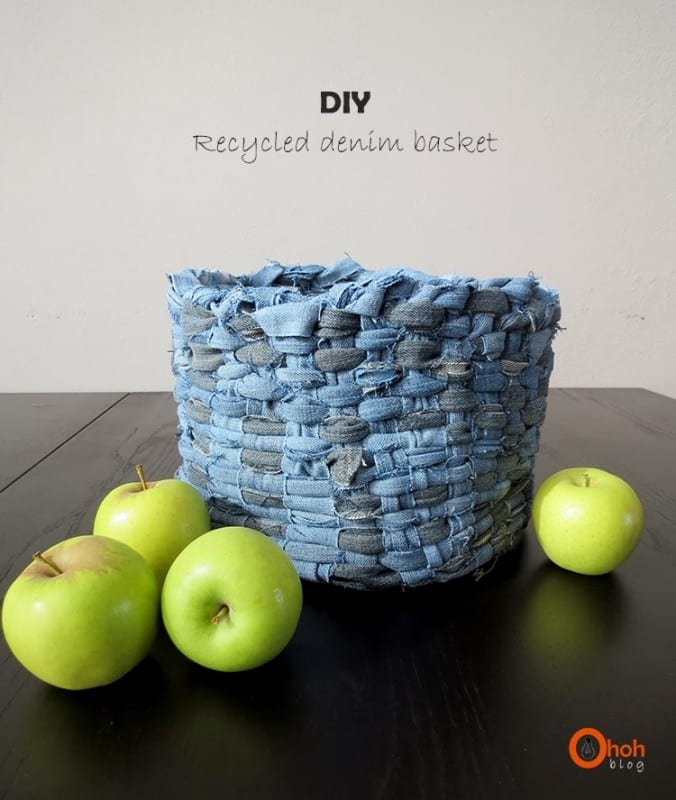 DIY Geri Dönüşümlü Denim Sepet Yapılışı 1