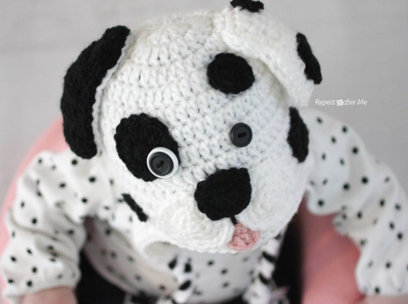 Kulakları Örten Dalmaçyalı Köpek Şapka Yapılışı 4