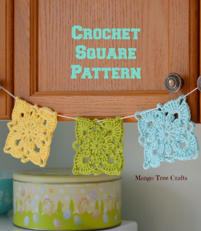 Tığ İşi Kare Desen Yapılışı 1