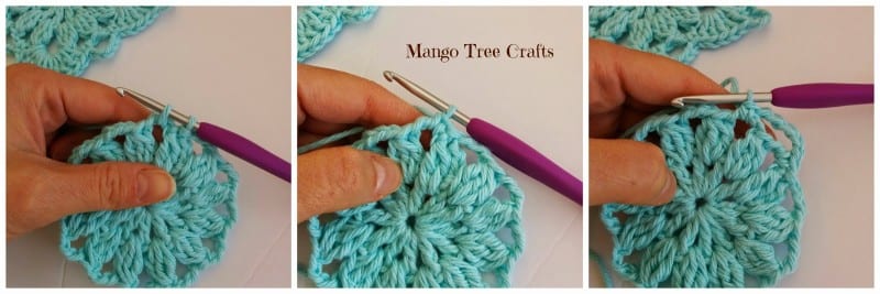 Tığ İşi Kare Desen Yapılışı 5