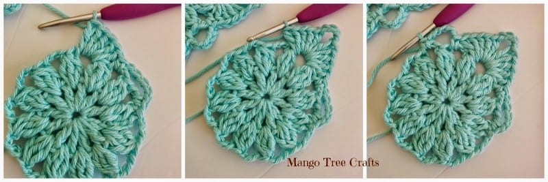 Tığ İşi Kare Desen Yapılışı 6