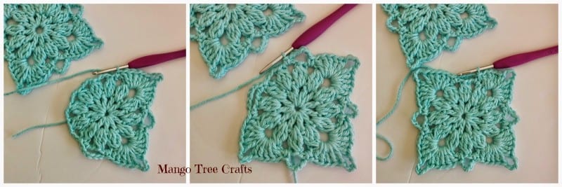 Tığ İşi Kare Desen Yapılışı 7