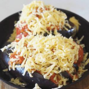 Domates Ve Peynirle Fırında Patlıcan 4