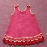 Kız Bebeklere Örgü Elbise Modelleri 9