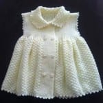 Kız Bebeklere Örgü Elbise Modelleri 14