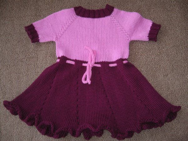 Kız Bebeklere Örgü Elbise Modelleri 178