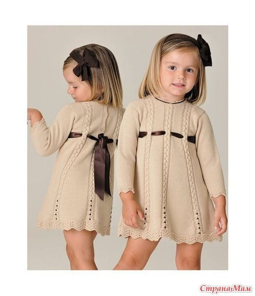 Kız Bebeklere Örgü Elbise Modelleri 185