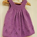 Kız Bebeklere Örgü Elbise Modelleri 190