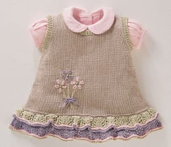 Kız Bebeklere Örgü Elbise Modelleri 197