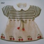 Kız Bebeklere Örgü Elbise Modelleri 198