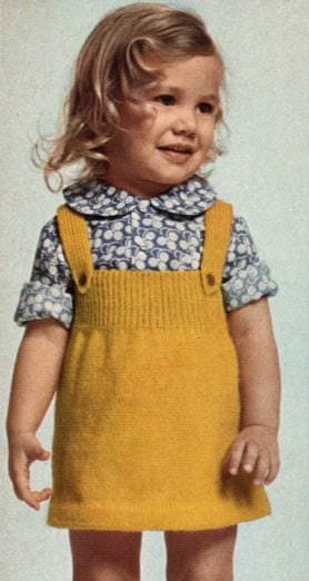 Kız Bebeklere Örgü Elbise Modelleri 2