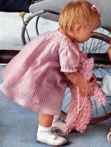 Kız Bebeklere Örgü Elbise Modelleri 87