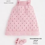 Kız Bebeklere Örgü Elbise Modelleri 90