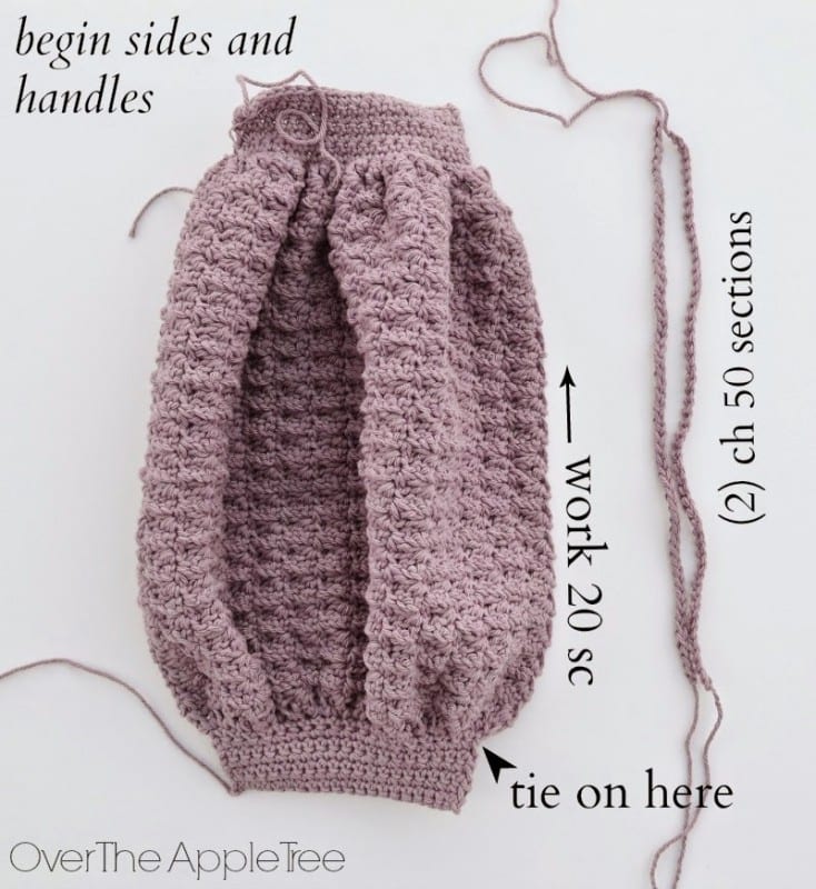 Çiçek Örgü Çanta Yapılışı 2