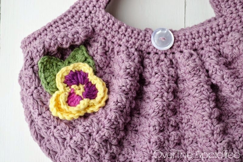 Çiçek Örgü Çanta Yapılışı 7