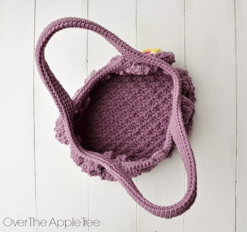 Çiçek Örgü Çanta Yapılışı 8