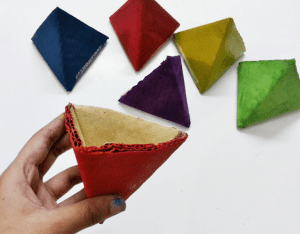 Karton Origami Organizer Yapılışı 1