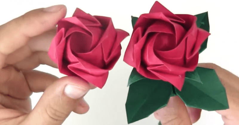 Origami Gül Nasıl Yapılır ?