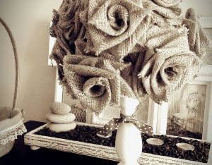 DIY, Çuval Bezinden Top Çiçek Yapılışı