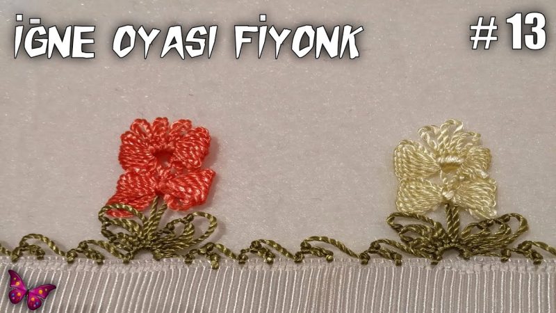 Videolu, İğne Oyası Fiyonk Modeli Yapılışı 1