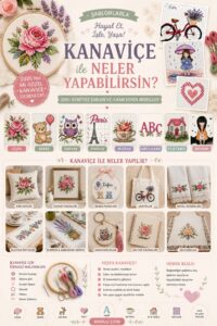 130+ Farklı Kanaviçe Örnekleri ve İşleme Şablonları 4