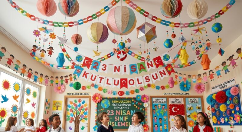 23 Nisan Sınıf Süslemeleri Nasıl Yapılır? 2