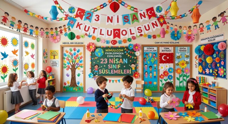 23 Nisan Sınıf Süslemeleri Nasıl Yapılır? 5