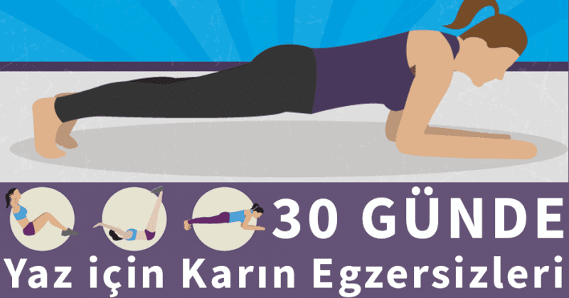 30 Günde Yaz için Karın Egzersizleri 1