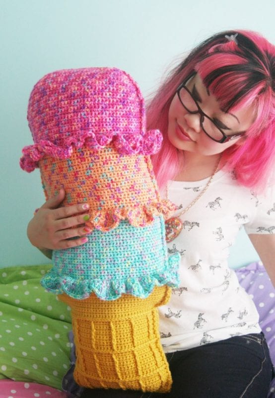 Amigurumi Dondurma Yastık Yapımı 6