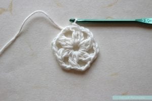 Anemon Çiçeği Bebek Battaniyesi Yapılışı 5