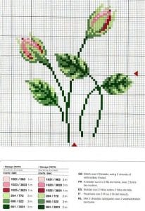 Kanaviçe Gül Desenleri - Resim 23