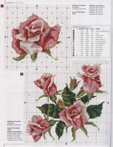 Kanaviçe Gül Desenleri - Resim 3