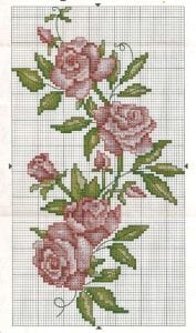Kanaviçe Gül Desenleri - Resim 36