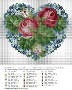 Kanaviçe Gül Desenleri - Resim 78