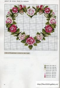 Kanaviçe Gül Desenleri - Resim 8