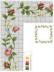 Kanaviçe Gül Desenleri - Resim 95