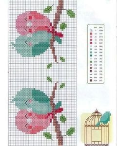 +130 Farklı Kanaviçe Örnekleri ve İşleme Şablonları - Kanaviçe İşleme Şablonları 39
