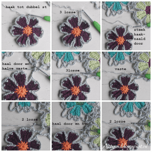 Çiçekli Üçgen Şal Yıpılışı 10