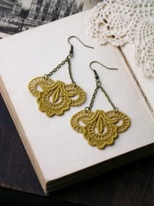 Dantelden Yapılmış Dekorasyon Fikirleri - Resim 48