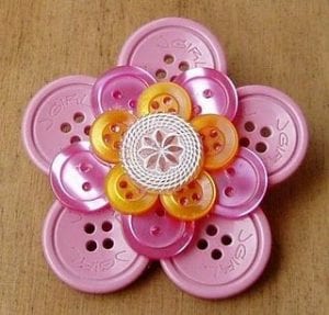 Düğme İle Yapılan Süslemeler 90