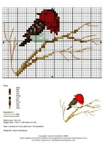 Etamin Şablonları Kuş Desenleri - Resim 16
