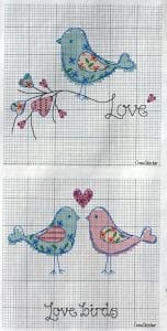 Etamin Şablonları Kuş Desenleri - Resim 25