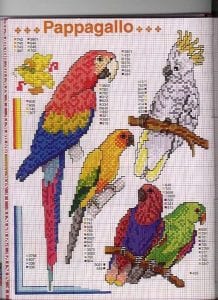 Etamin Şablonları Kuş Desenleri 47
