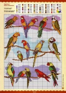 Etamin Şablonları Kuş Desenleri 62